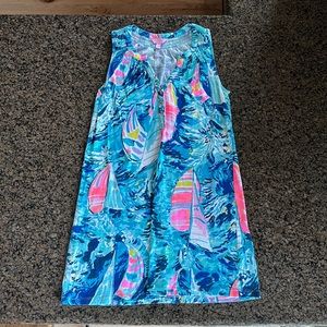 Lilly Pulitzer Essie Dress in Hey Bay Bay Sailboat Print